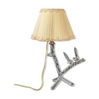 Vintage tripod lamp 1960 crystal