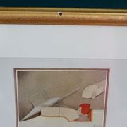Art Deco illustration luxury car Delaunay Belleville by Charles Martin in 1924