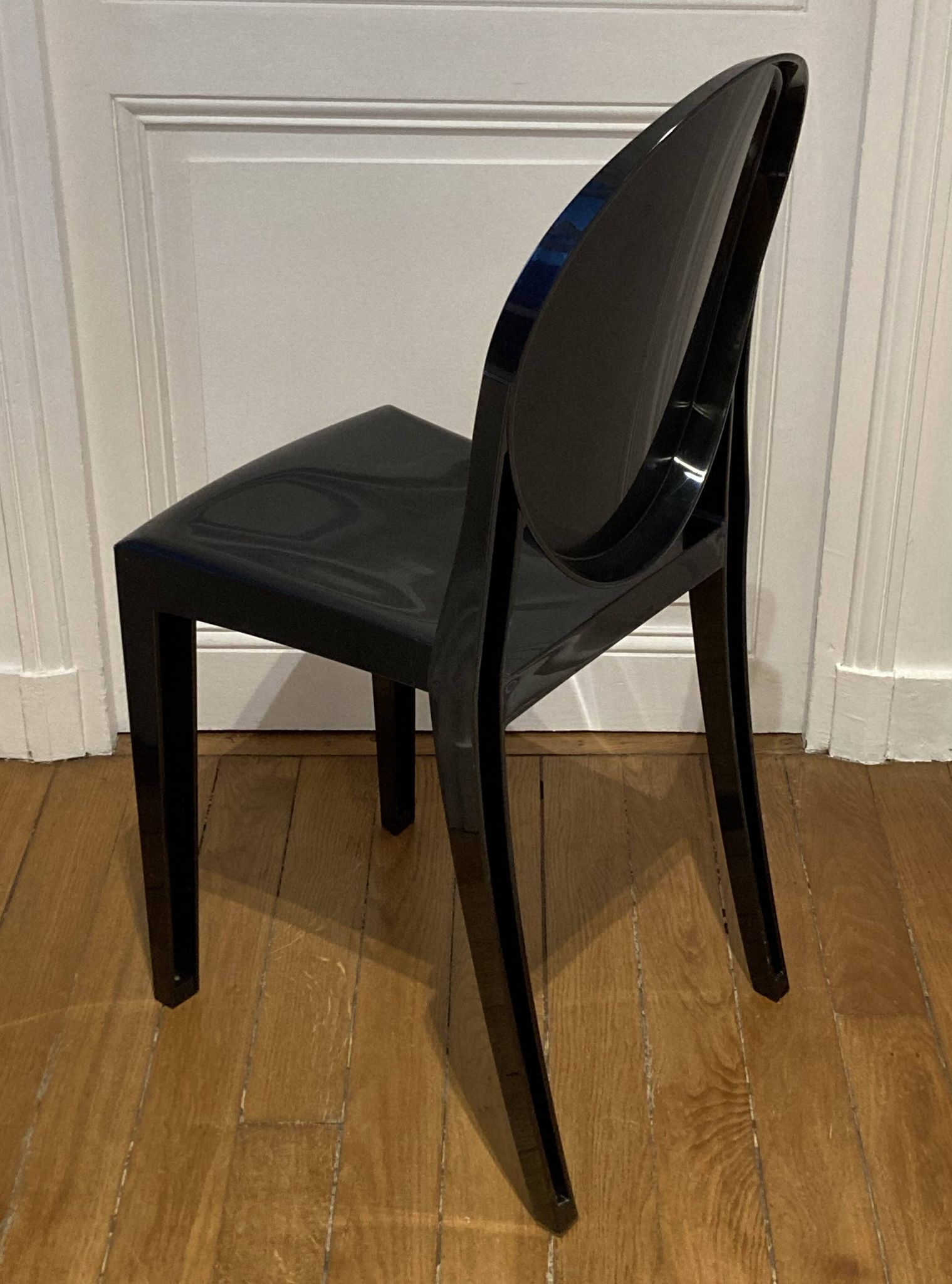 Victoria Ghost Chair by Philippe Starck for Kartell – Glossy Black