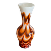 Colored glass vase