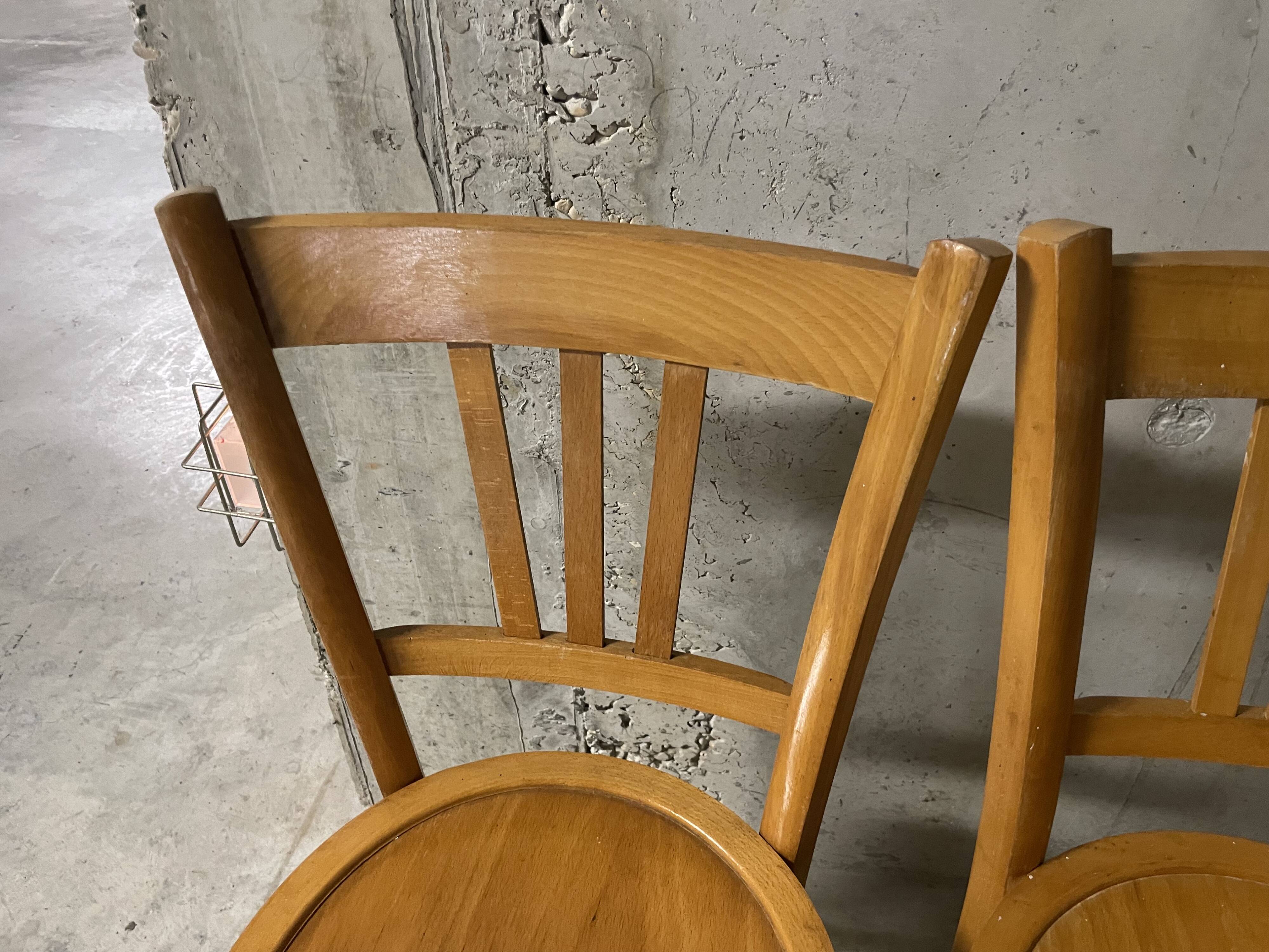 Pair of 1960s bistro chairs