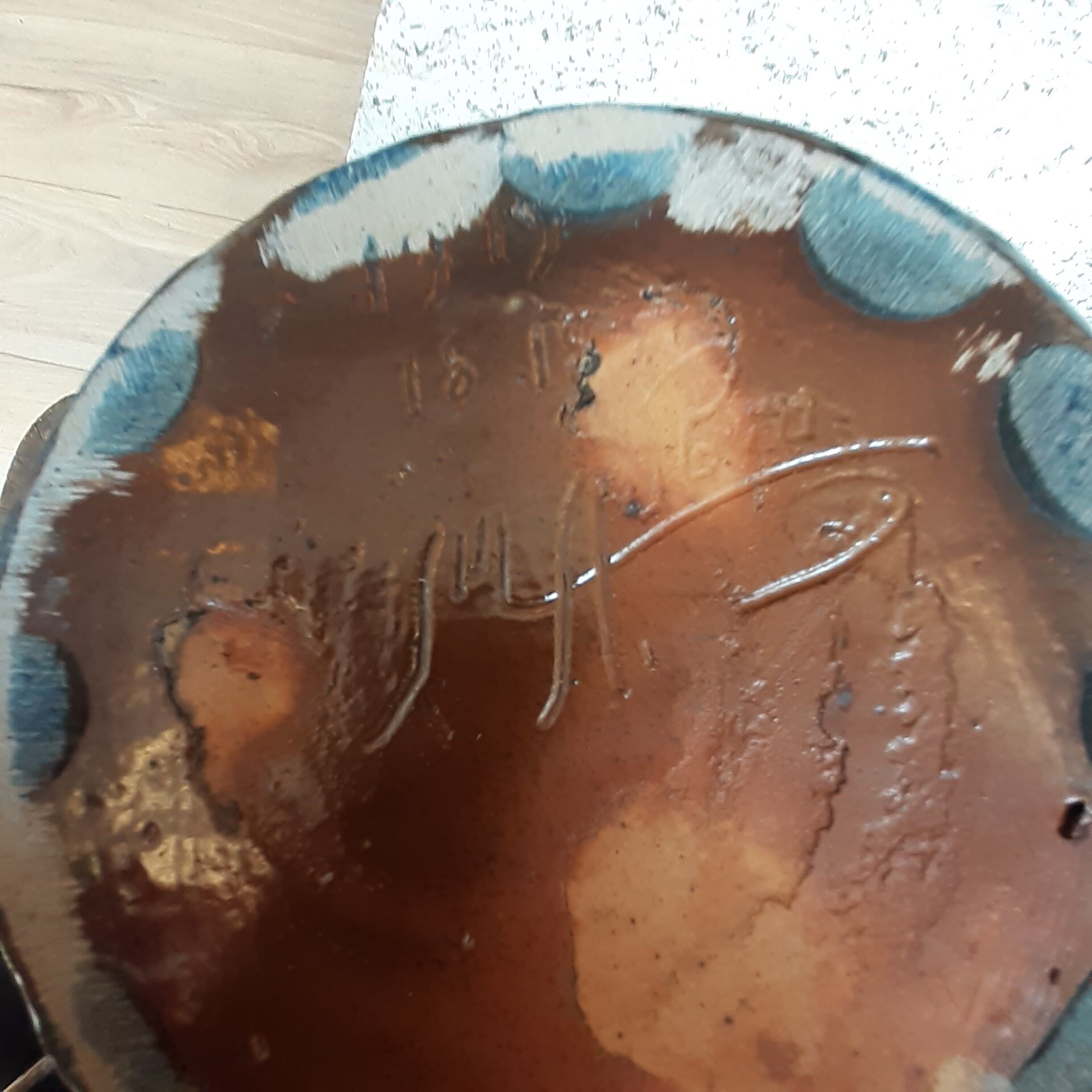 XXL enamelled sandstone pourer