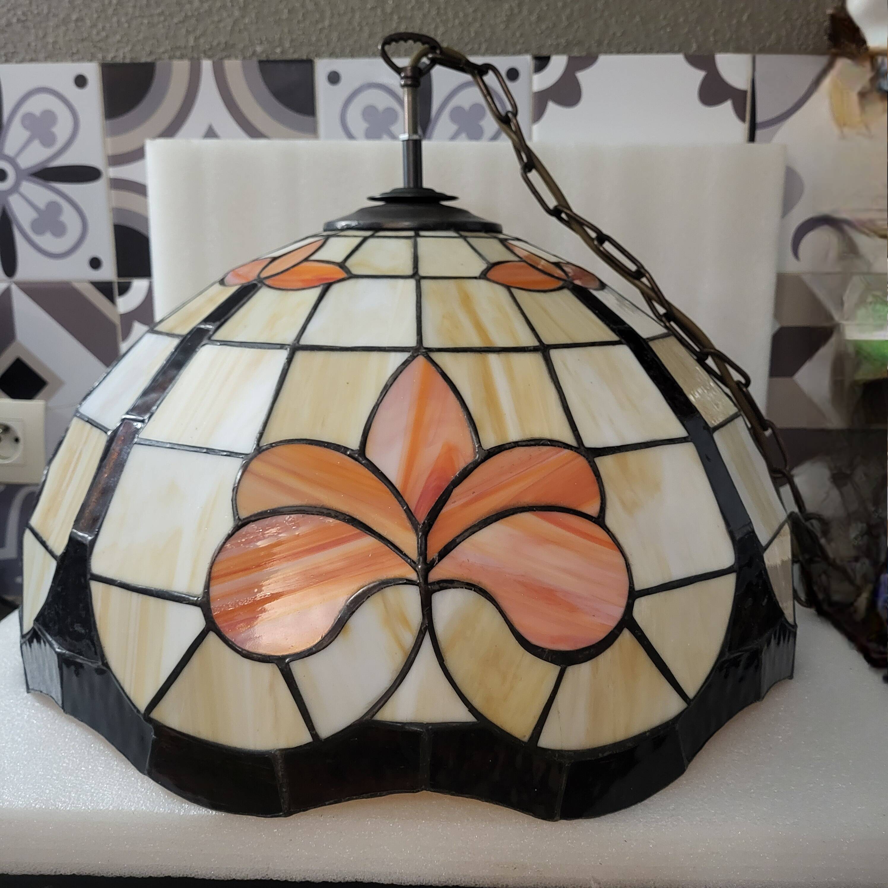 Large pendant light, art deco, vintage