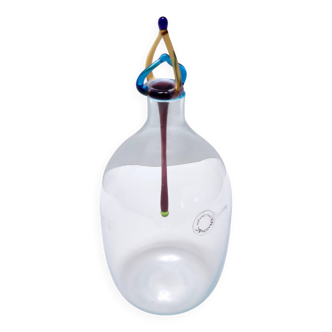 Postmodern Murano Glass Decanter Bottle by Vincenzo Nason, Italy