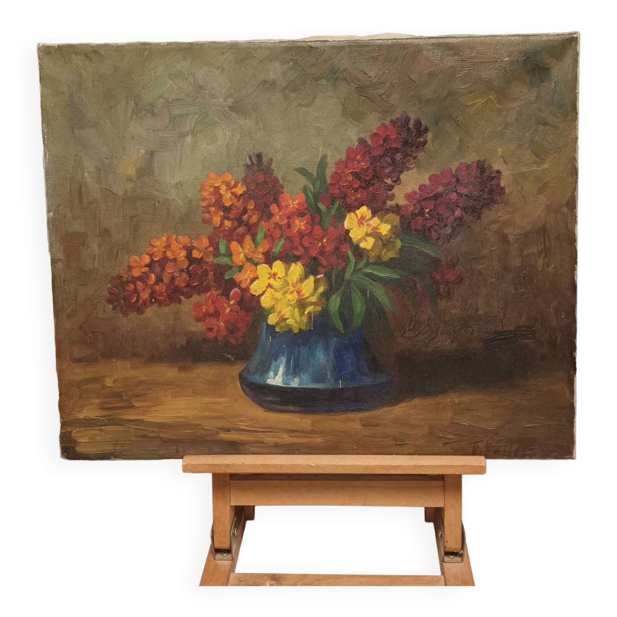 painting still life bouquet