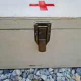 Portable pharmacy box made of vintage wood