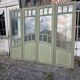 4 Art Nouveau partition doors + transom