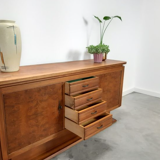 Vintage art deco wooden enfilade with drawers