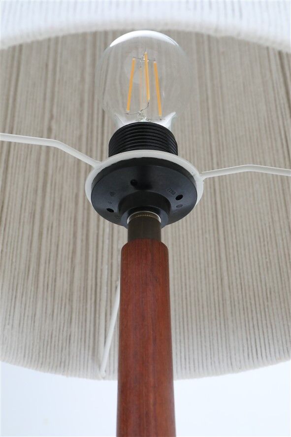 Mid-century teak floor lamp / Danish modern design / 1960s