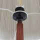 Mid-century teak floor lamp / Danish modern design / 1960s