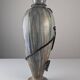 Roger Guérin Belgian Art Deco Stoneware & Wrought Iron Vase 1930s