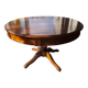Round table with central leg 110cm extendable to 210cm