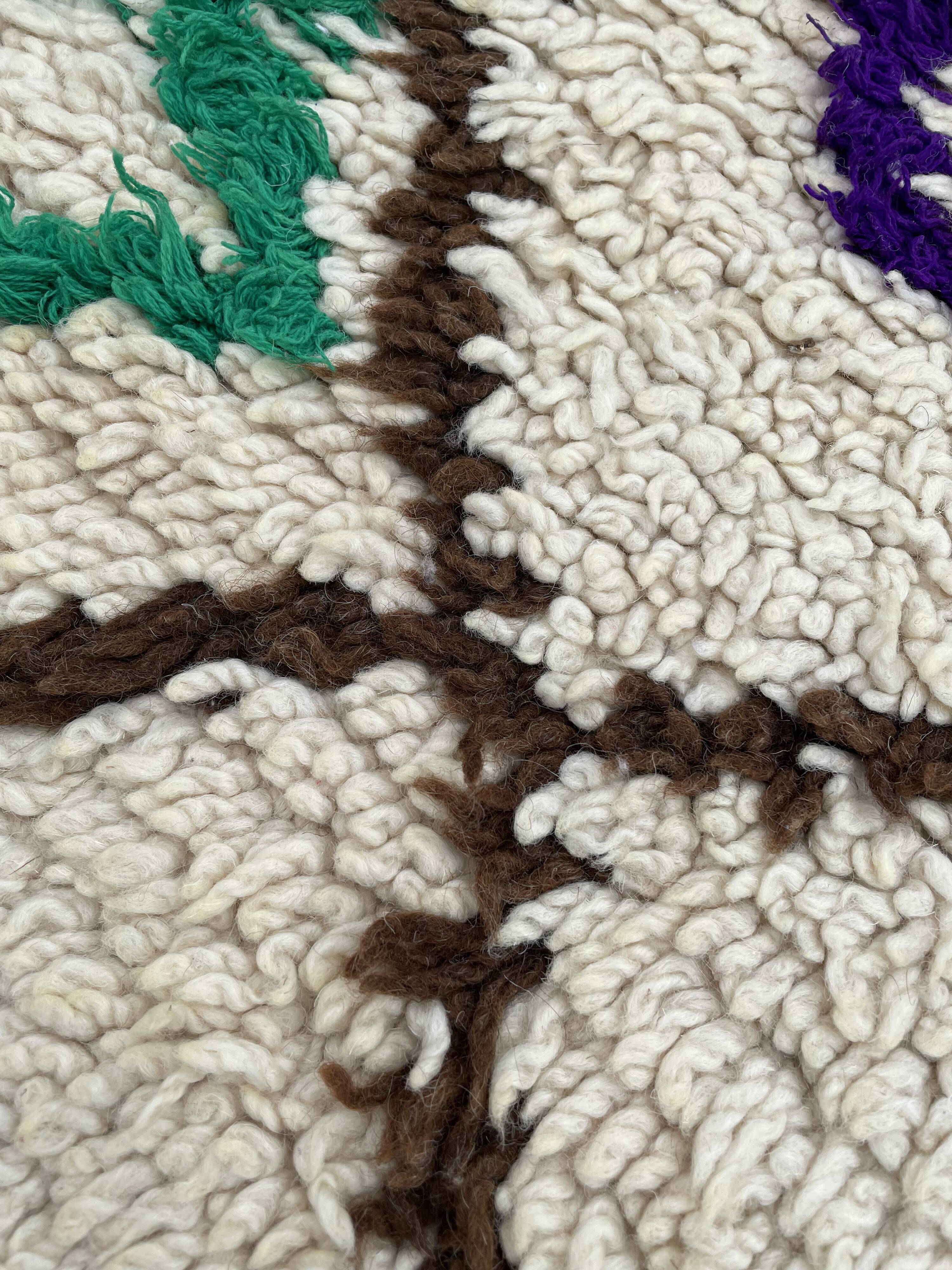 Small Berber Carpet Beni Ouarain 95x175 cm