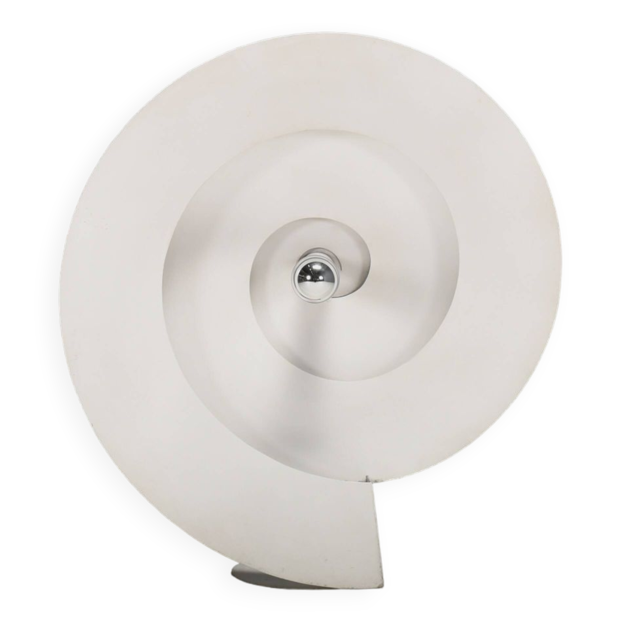 Large Rare Spiral Table Lamp by Luc Bernard, France 1974