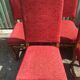 Vintage Louis XIII style chairs sheep bones in beech and velvet.