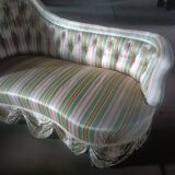 Striped silk chaise longue