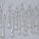 Sfam Empire Without Restraint, 12 snail forks, seafood in silver-plated metal.