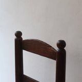 Pair of straw farm chairs