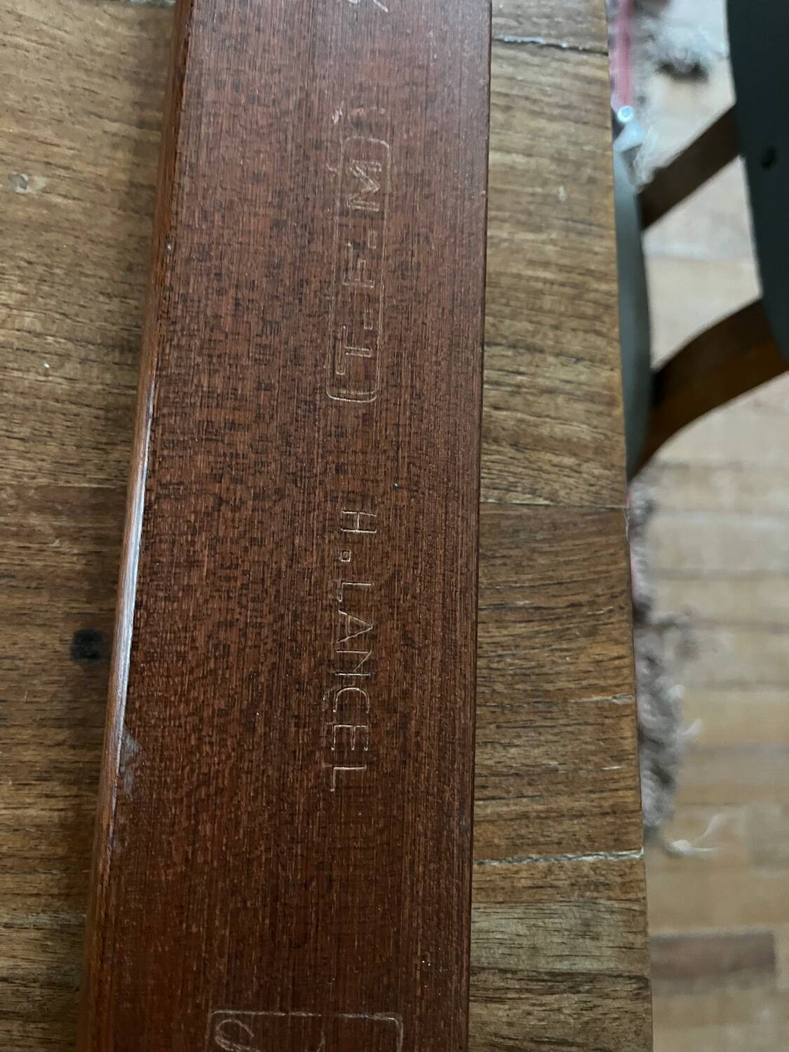 Teak bed by Henri Lancel from the 50s and 60s