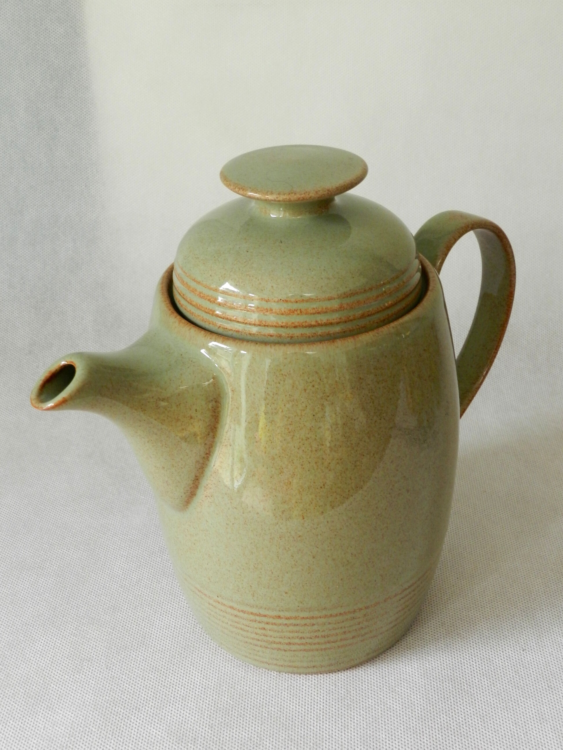 Celadon glazed stoneware teapot