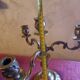 Brass chandelier
