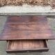 Louis XIV style writing desk in dark solid wood from the 19th century