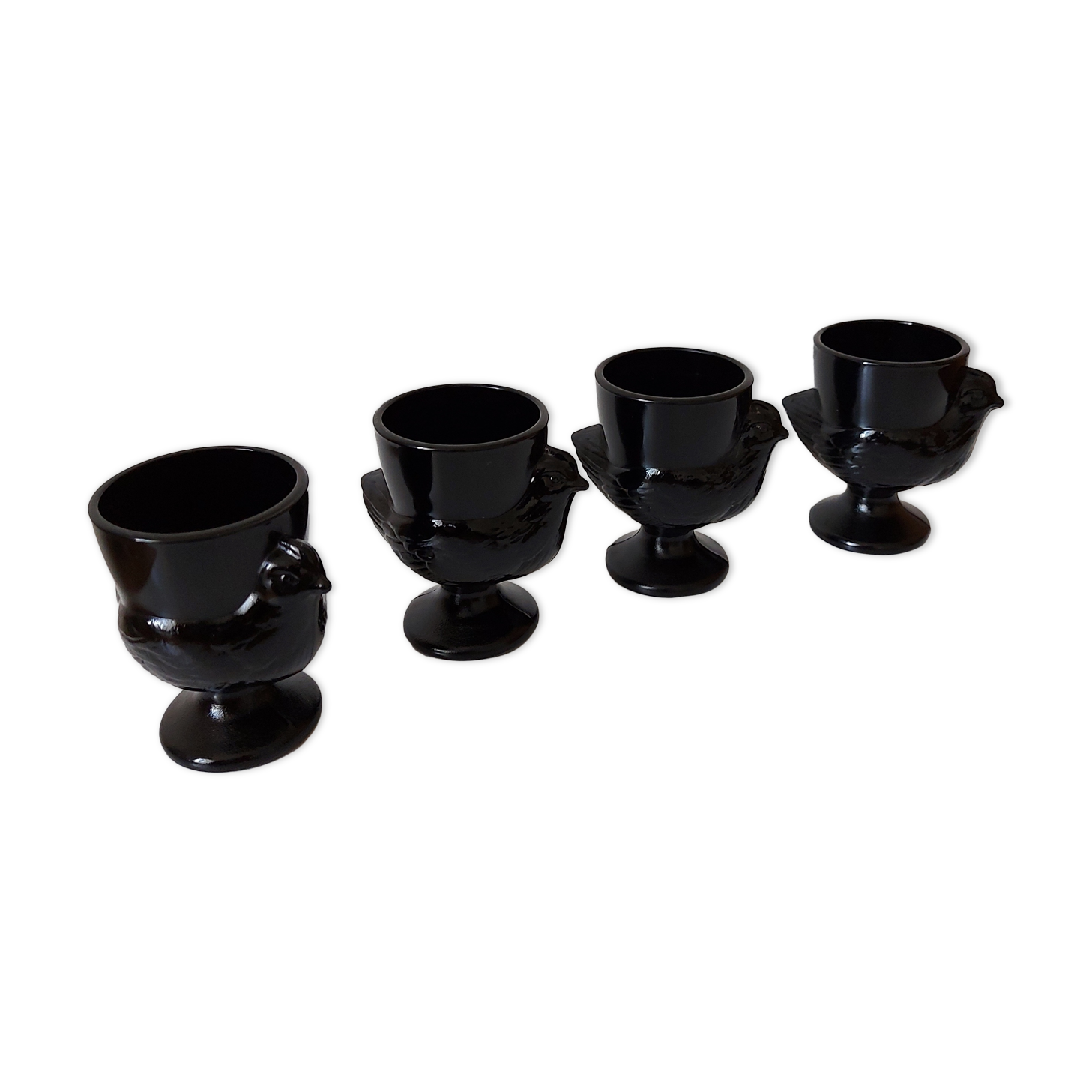 Black chicken eggcups