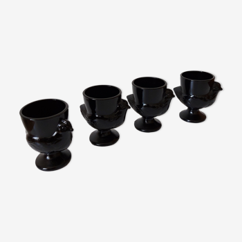 Black chicken eggcups