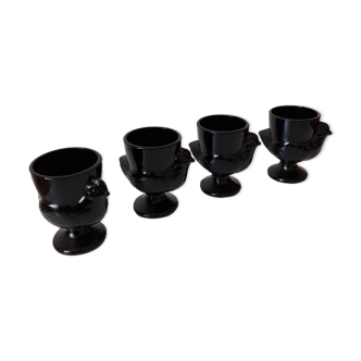 Black chicken eggcups