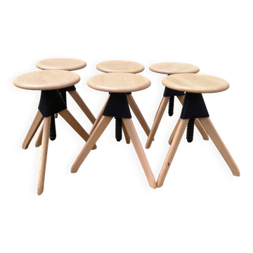 Set of 6 stools The Wild Bunch, Magis