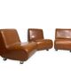 Curve armless armchairs, 1970s