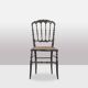 Cane chair in turned and blackened wood. Napoleon III.
