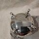 Silver-plated metal sugar bowl by Christofle silversmiths, Marly rocaille pattern