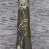 Large 50 cm high single-flower vase signed Arion
