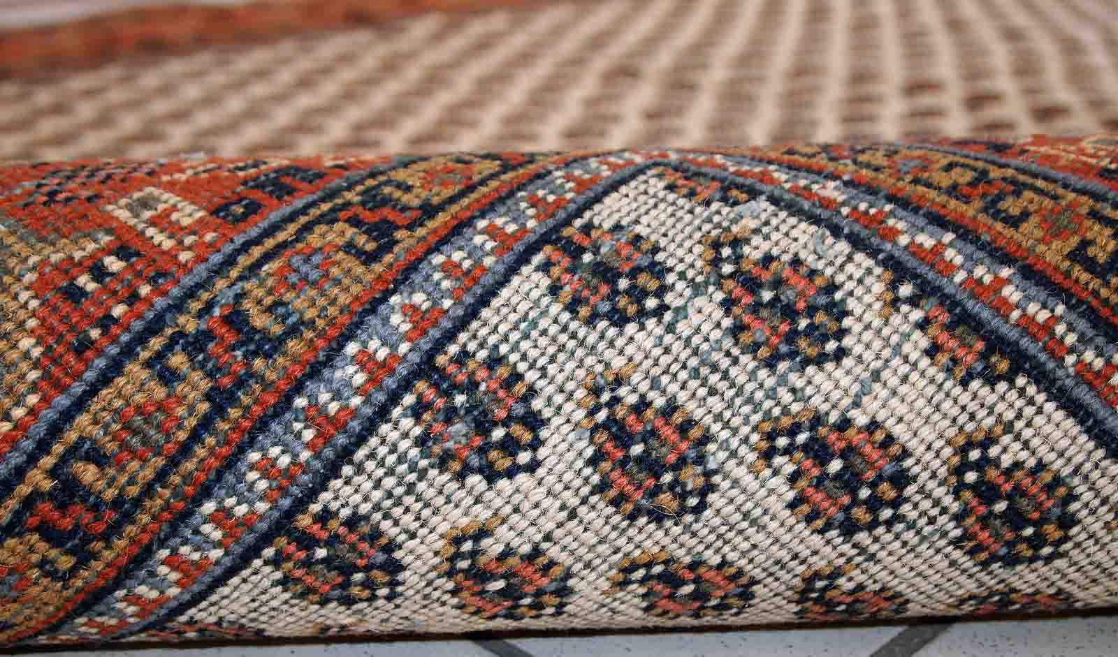 Vintage Indian Carpet Seraband handmade 122cm x 175cm 1980s, 1C519