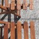 Chaises en bois pliables années 50