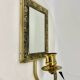 Vintage  Brass Wall mirrored Candle Sconce