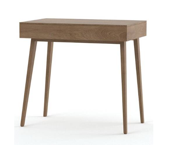 Console minimaliste en chêne avec tiroir