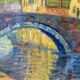 Vintage Mid Century Framed Oil Painting - Evening Walk