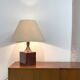 Large ceramic lamp, signed and dated 1979.