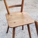 Set of 4 Scandinavian style beech chairs
