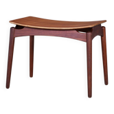Tabouret en Teck par Sigfred Omann pour Ølholm Møbelfabrik, Danemark, 1950s