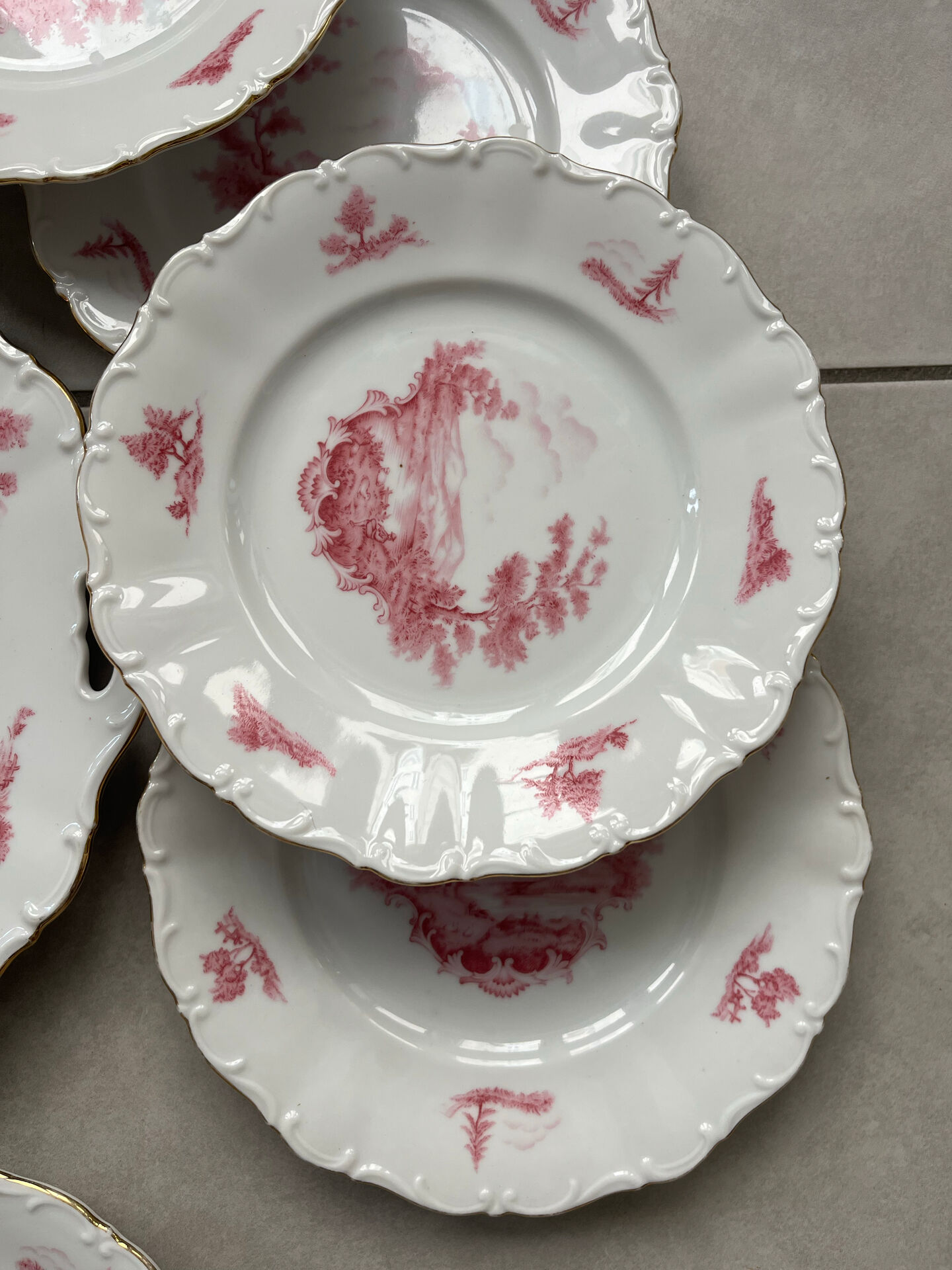 Dessert service 13 pieces porcelain