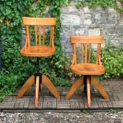 Pair of Baumann rotating screw chairs 1960