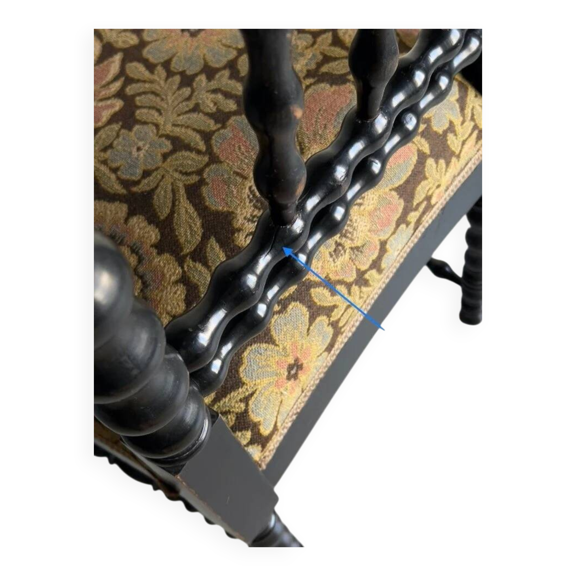 Oak bobbin chair | France | 1850s