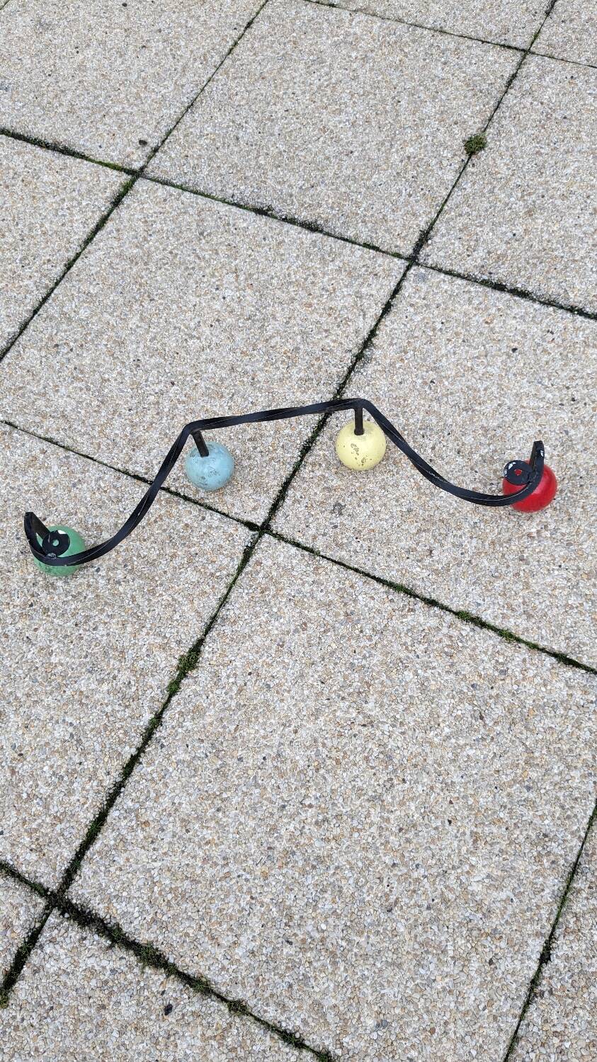 Vintage ball coat racks