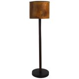 Modern Chandelier by Carl Aubock in Walnut and Leather, Austria, 1950s