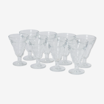 Lot de verres bistrot à pied