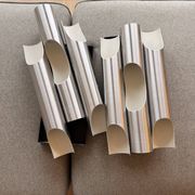 Chrome cylindrical appliques Fuga by Maija Liisa Komulainen for Raak 60s