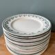 Set of 16 flat plates model Georgette Moulin des Loups & Hamage